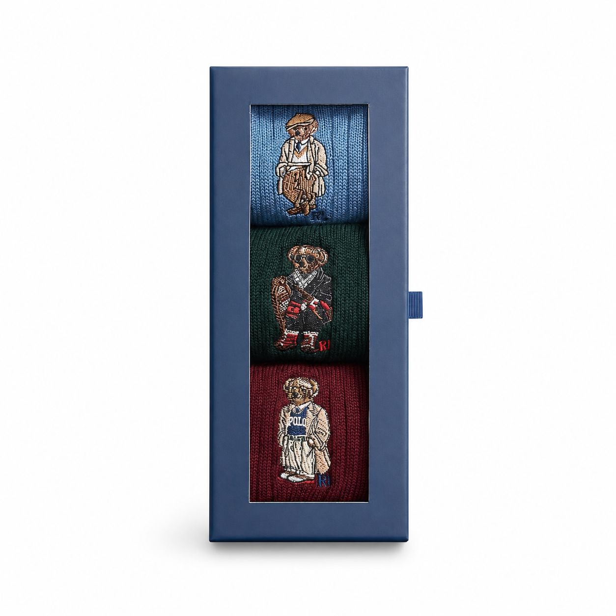 RL Polo Bear Crew Socks 3-Pack Gift Set