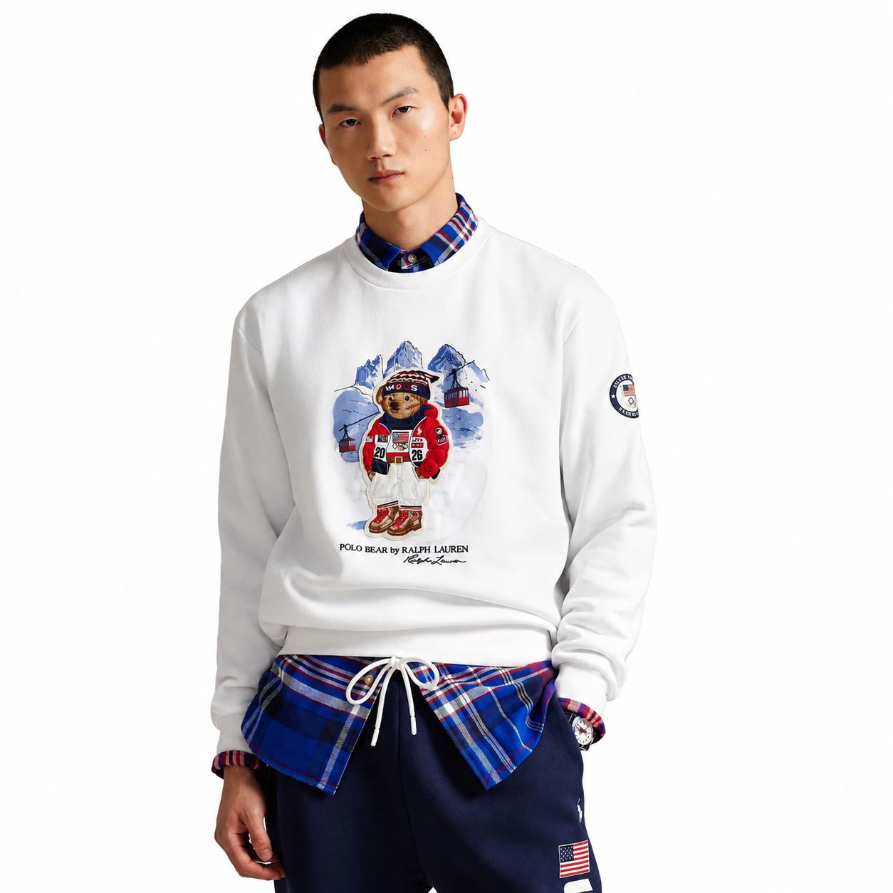 RL Team USA Polo Bear Sweatshirt