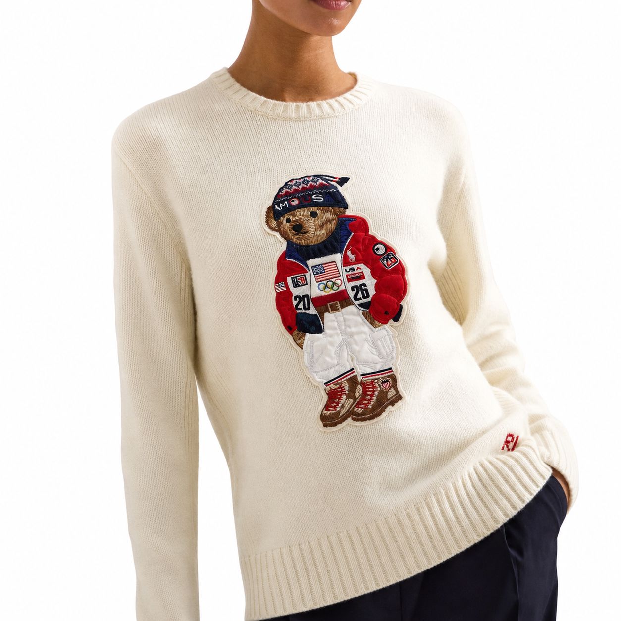 RL Team USA Polo Bear Sweater