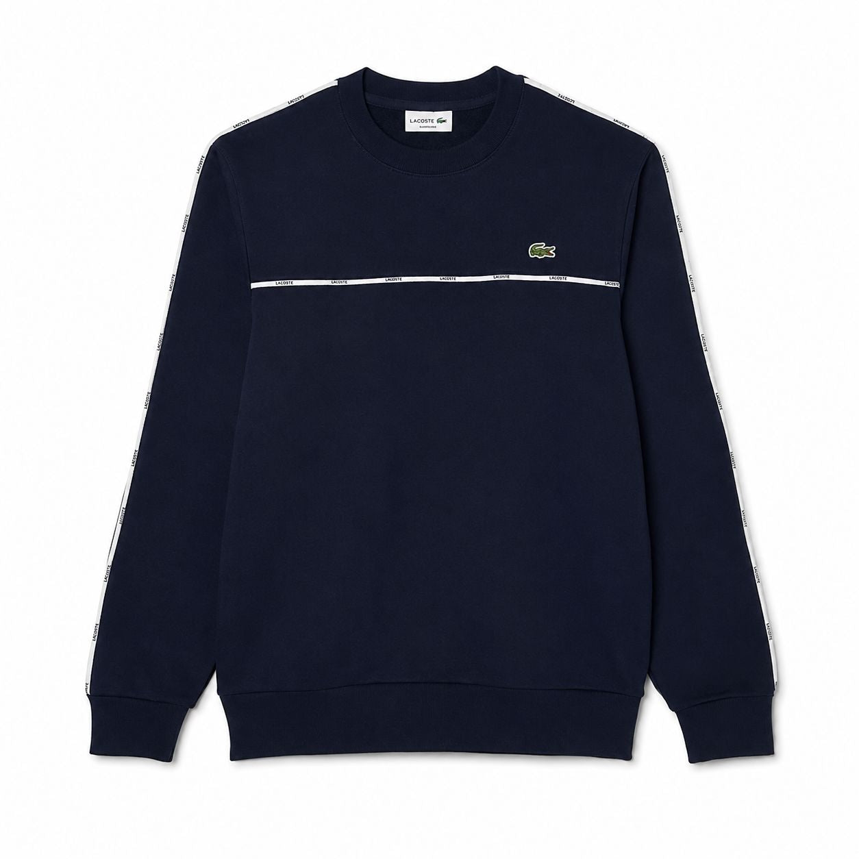 LC Fleece-Sweatshirt with Logo Trim