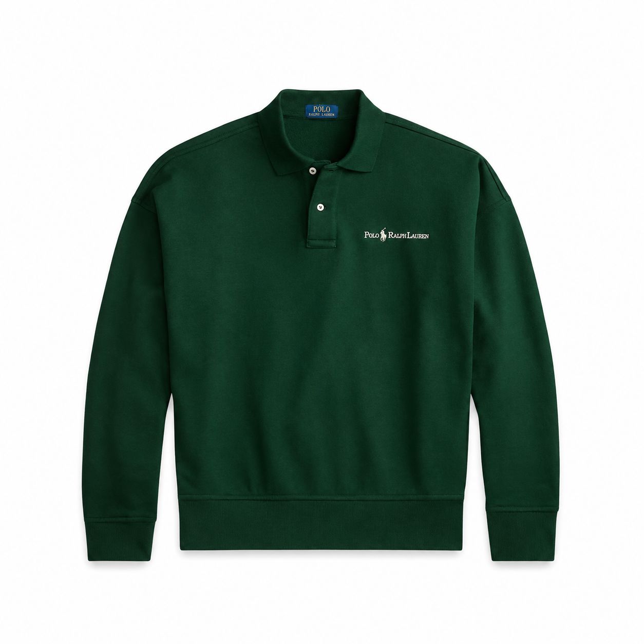 RL Logo Sweatshirt with Polo Collar