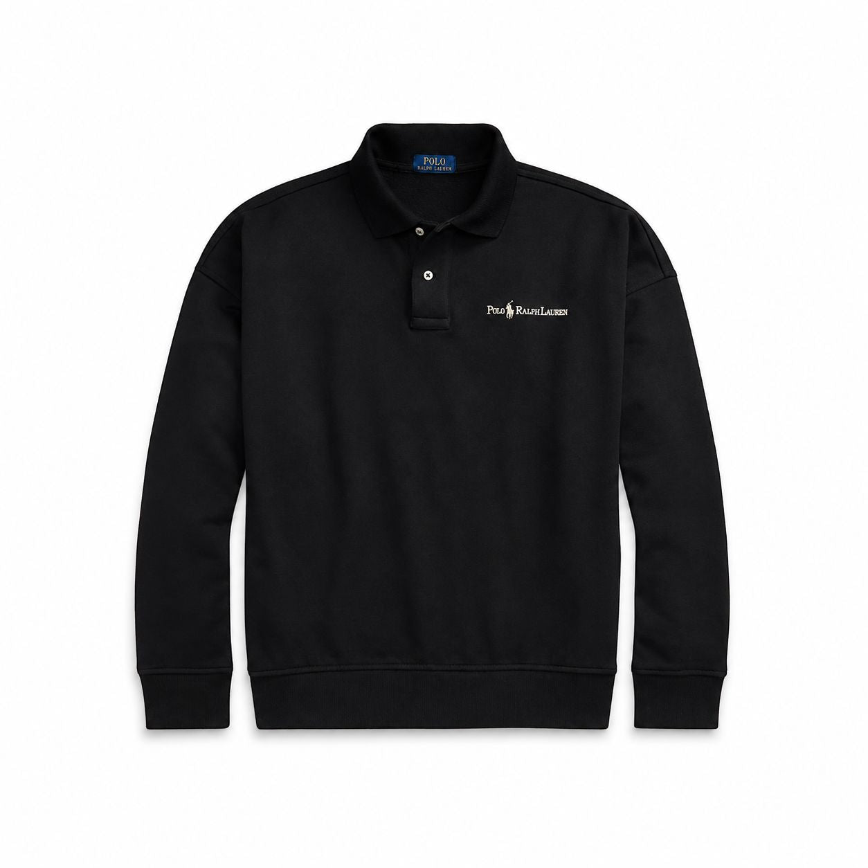 RL Logo Sweatshirt with Polo Collar