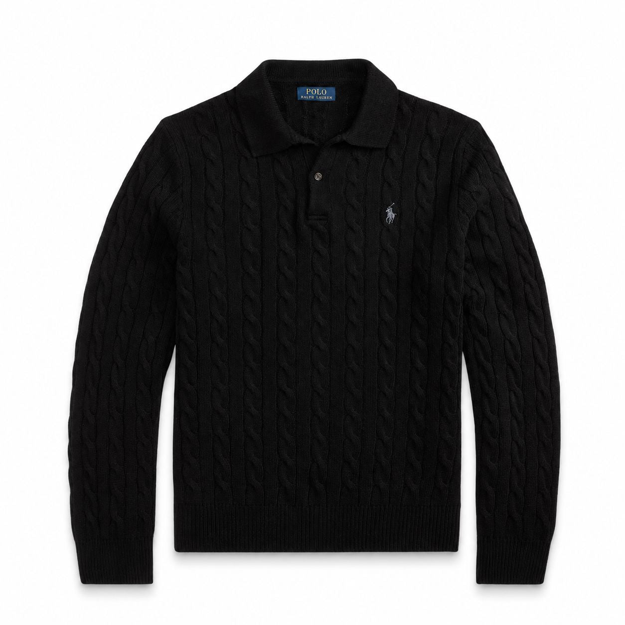 RL Wool-Cashmere Cable Knit Sweater