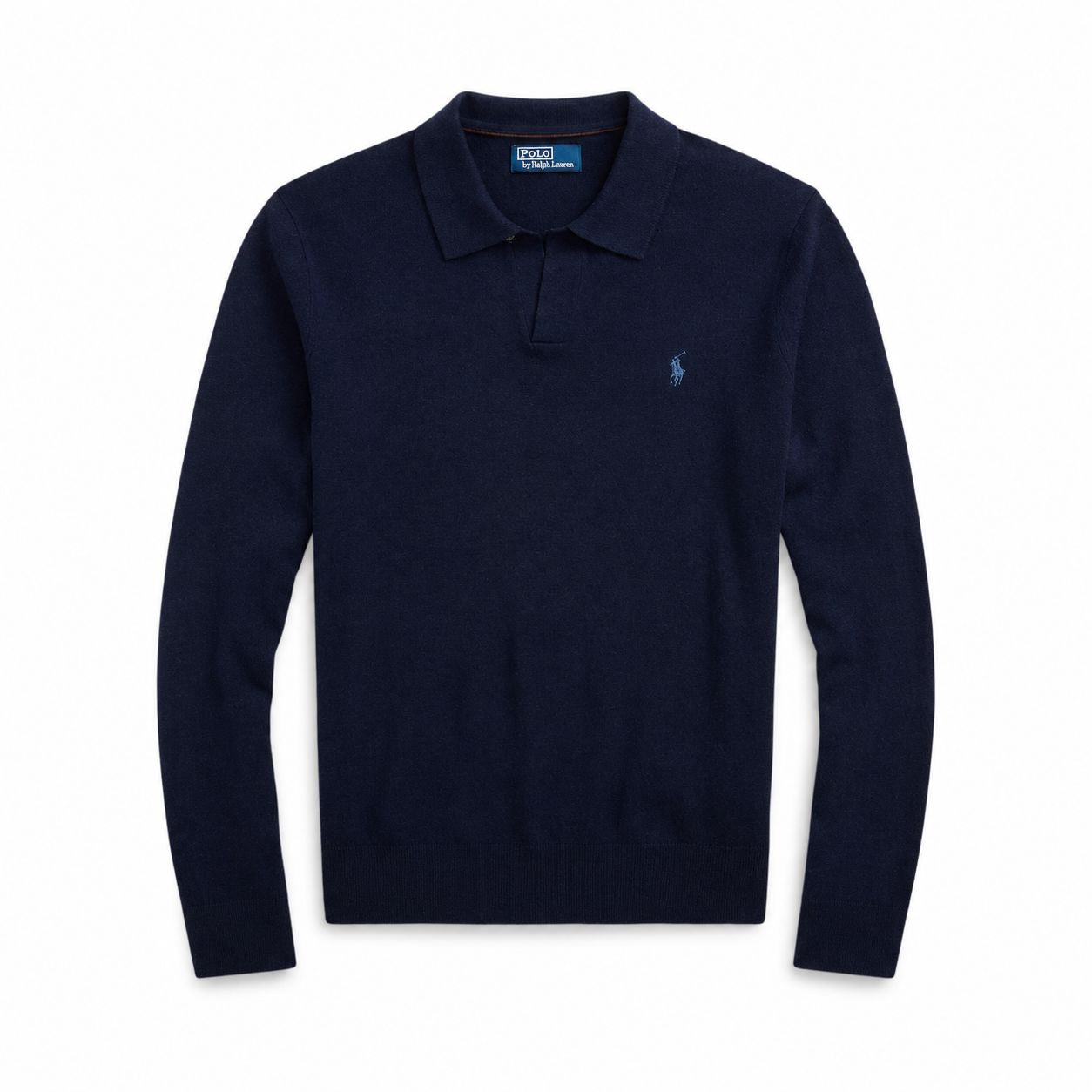 RL Wool Sweater with Johnny Collar
