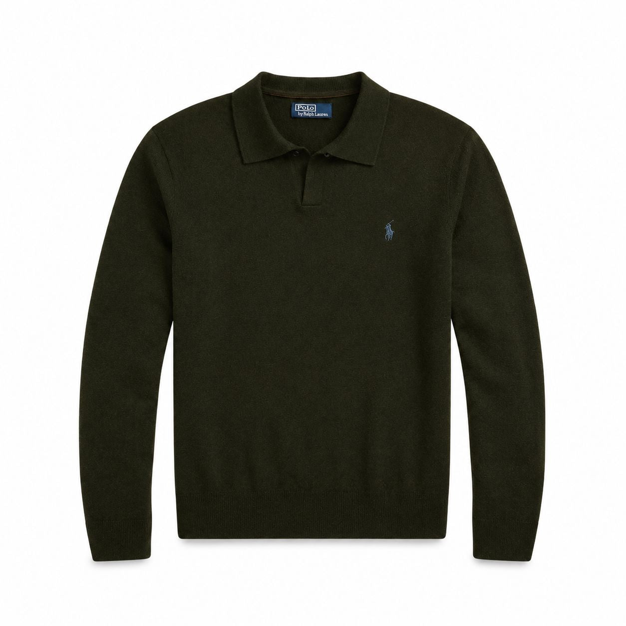 RL Wool Sweater with Johnny Collar