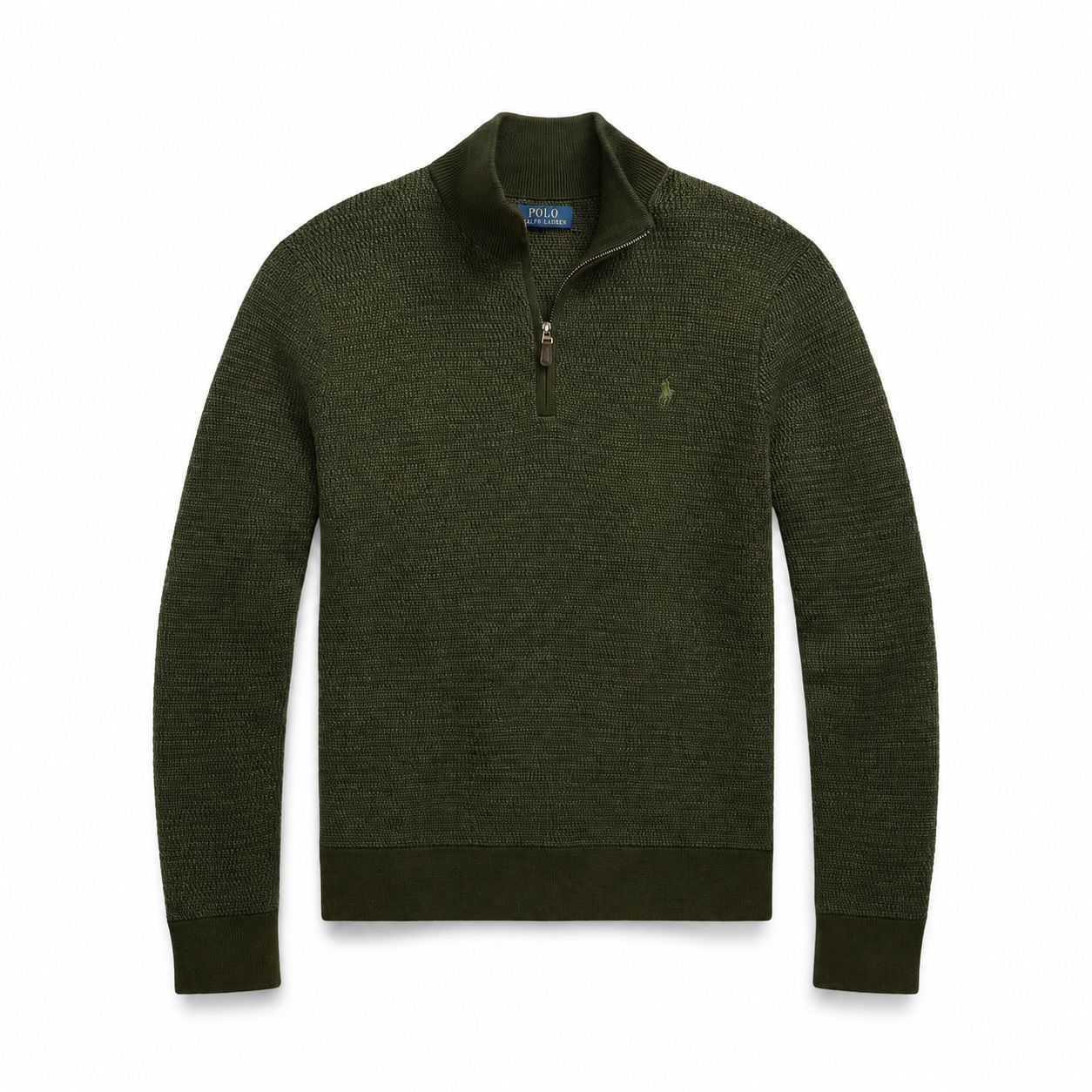 RL Waschbarer Wool Sweater with Quarter Zip