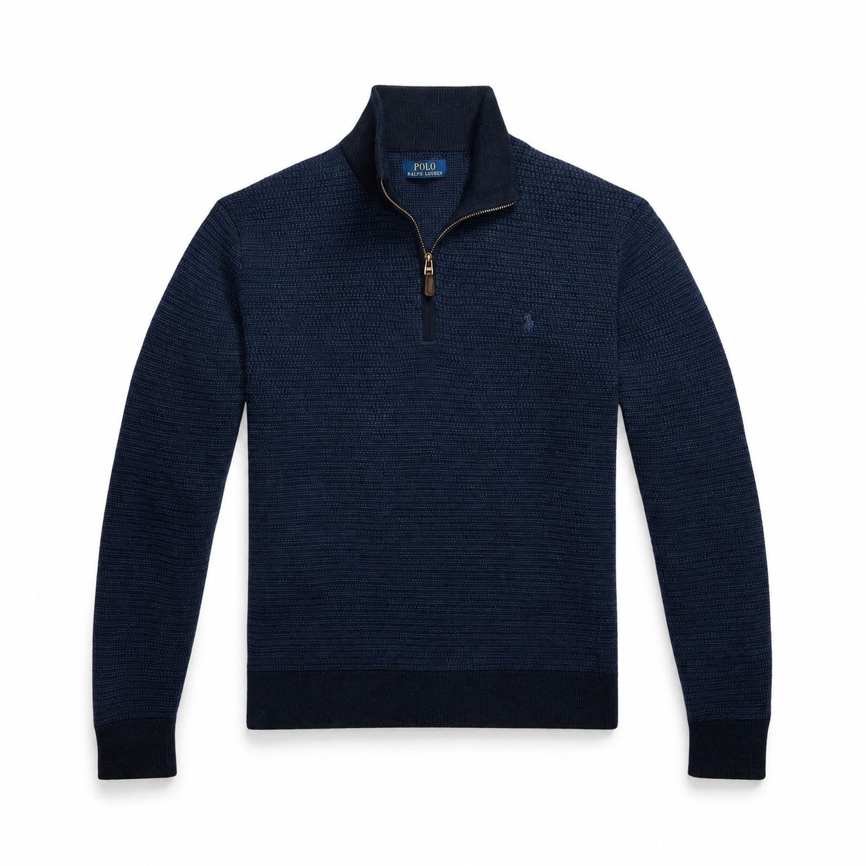 RL Waschbarer Wool Sweater with Quarter Zip