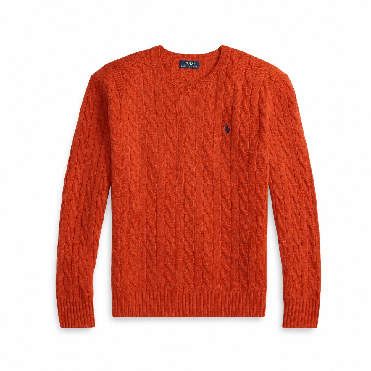 RL Cable-Knit Sweater in Wool-Cashmere