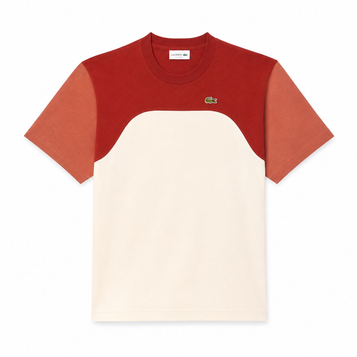 LC Cotton-Jersey T-Shirt with Colour-Block Design