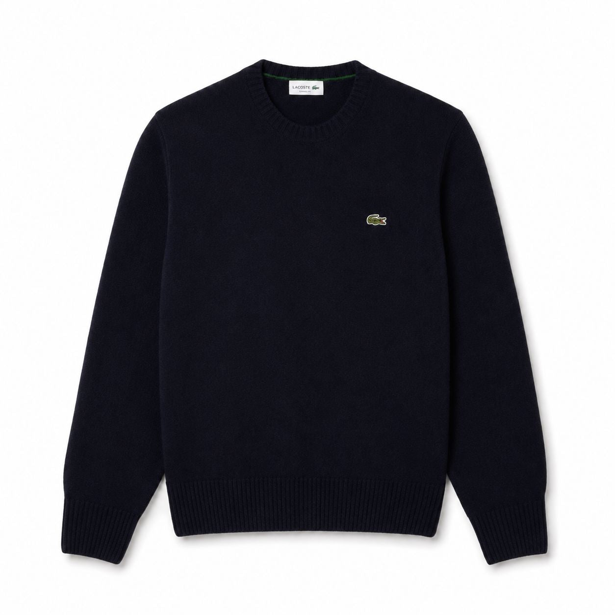 LC Sweater in Combed Wool with Crew Neck