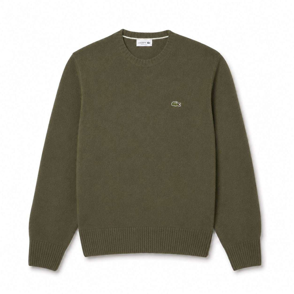 LC Sweater in Combed Wool with Crew Neck