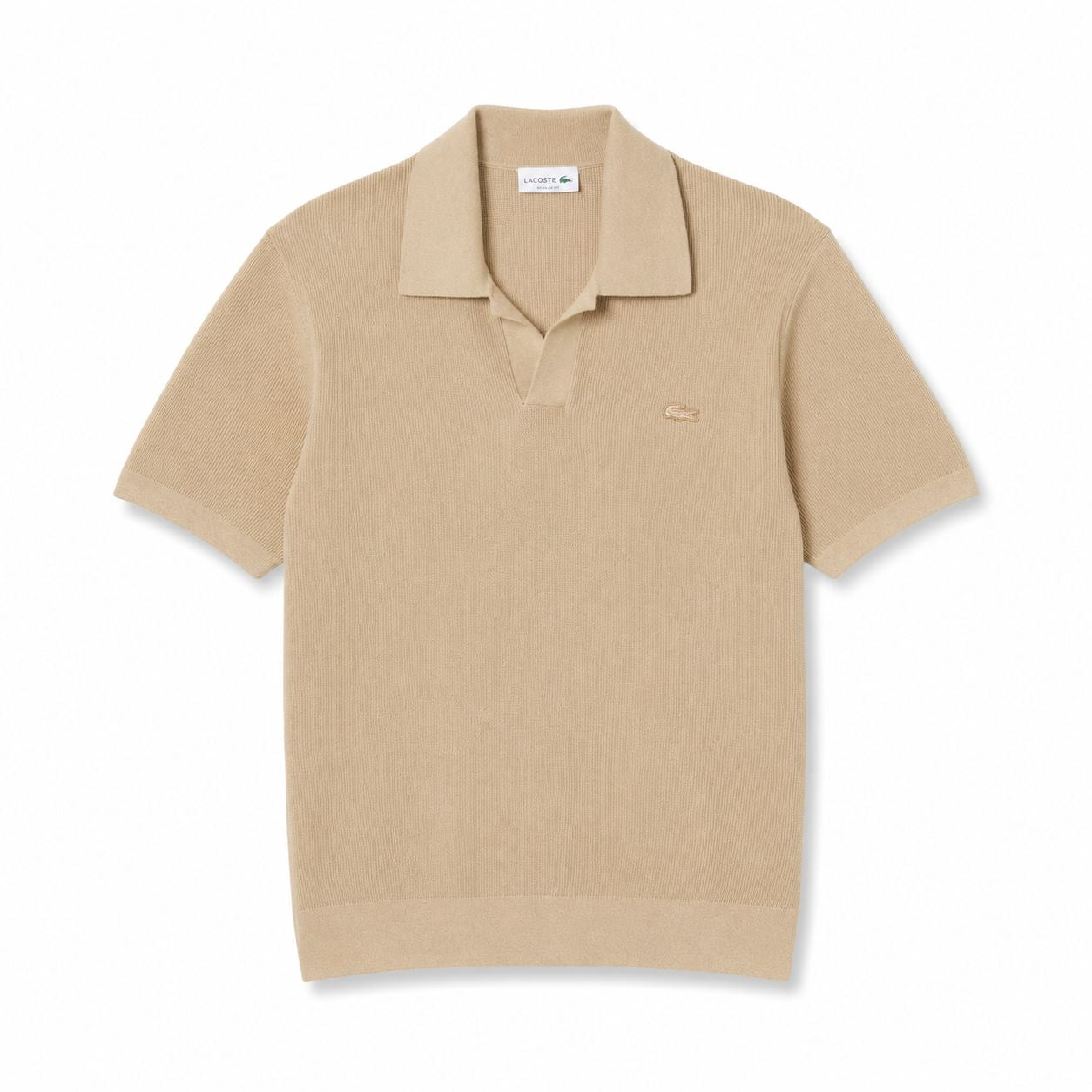 LC Polo-Sweater in Cotton Blend with Open Collar