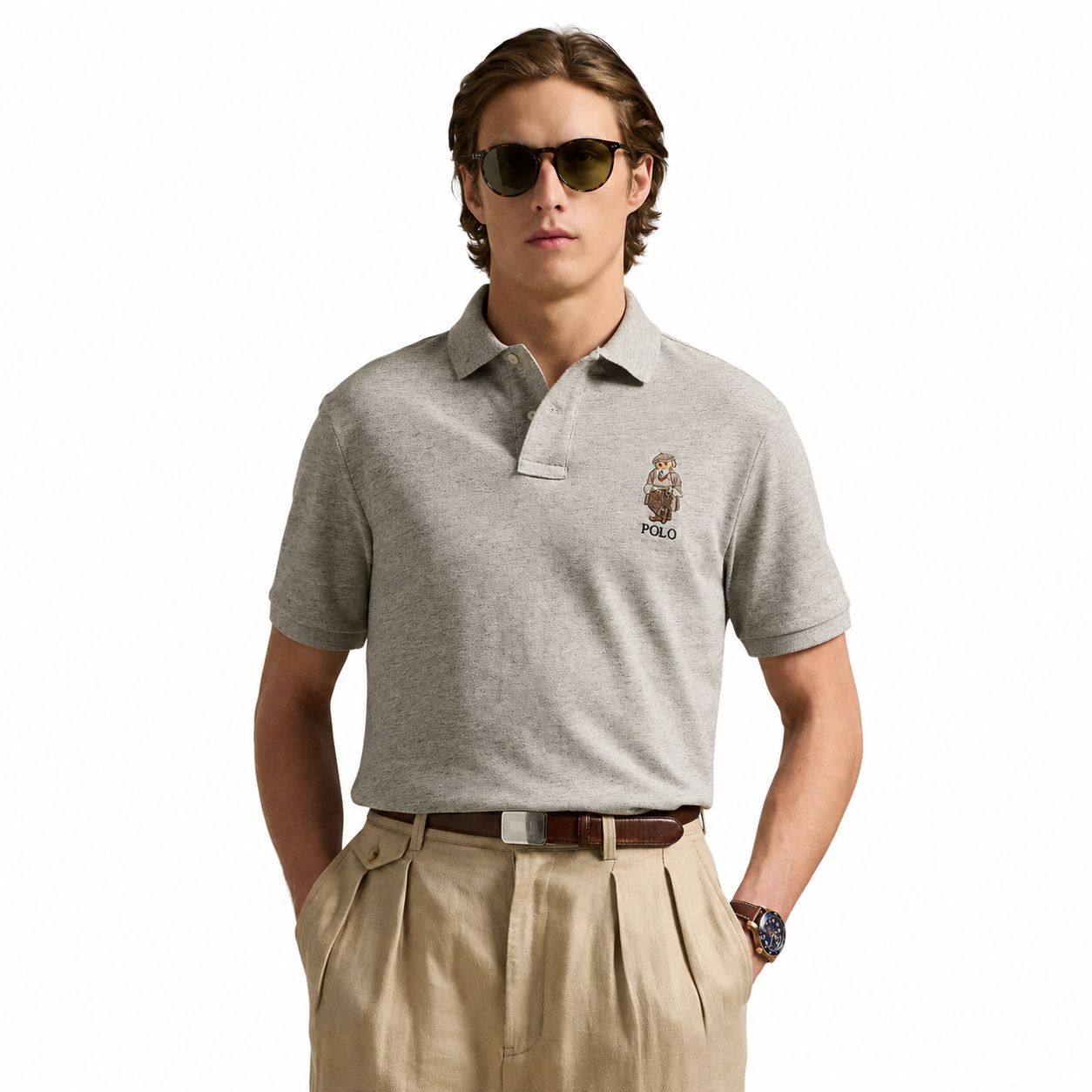 RL Classic Fit Polo Bear Mesh Polo Shirt