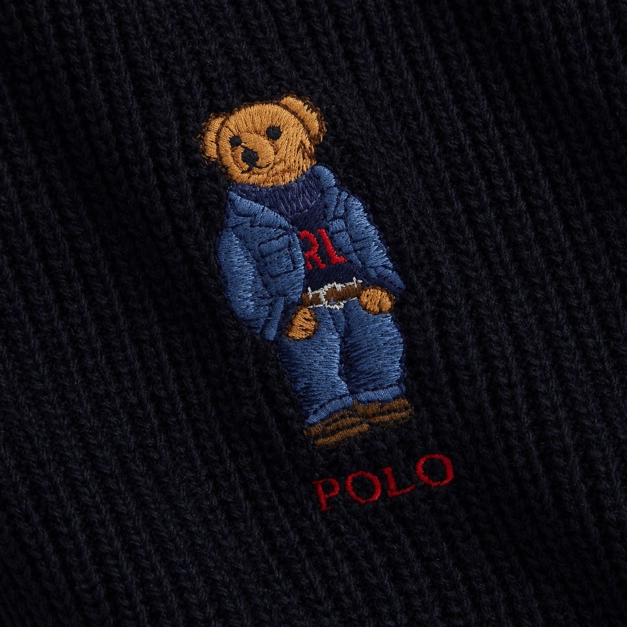 RL Polo Bear Knit Scarf