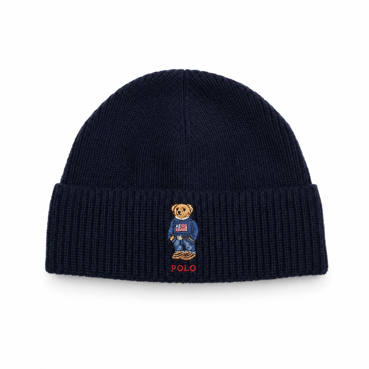 RL Polo Bear Ribbed Beanie