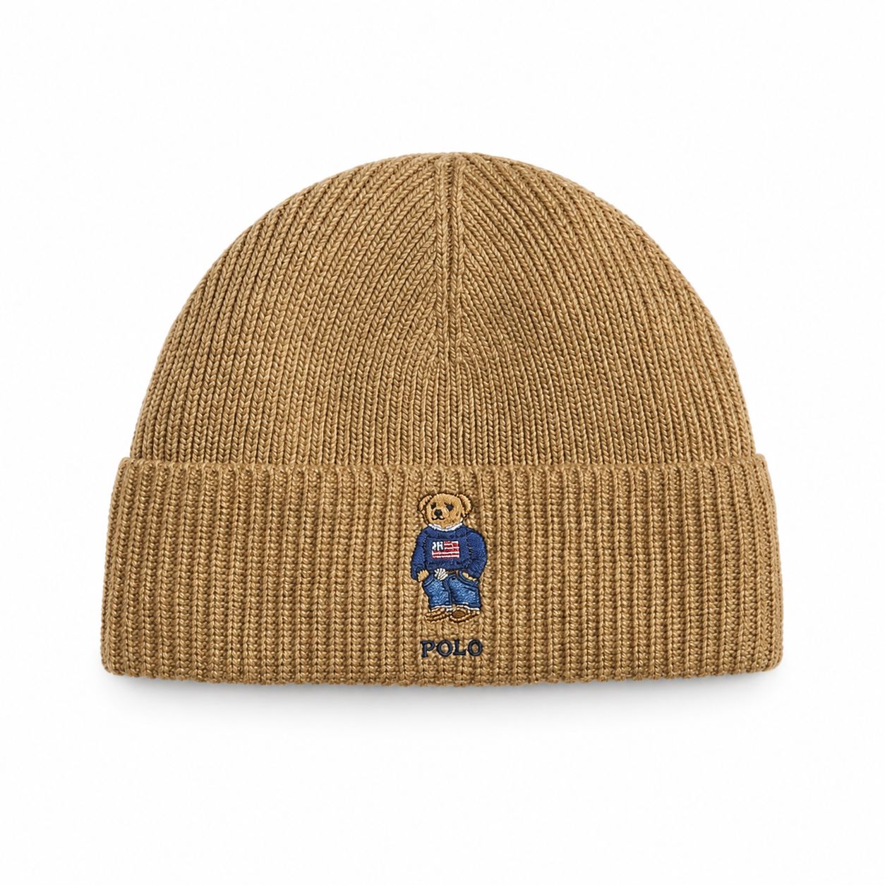 RL Polo Bear Ribbed Beanie