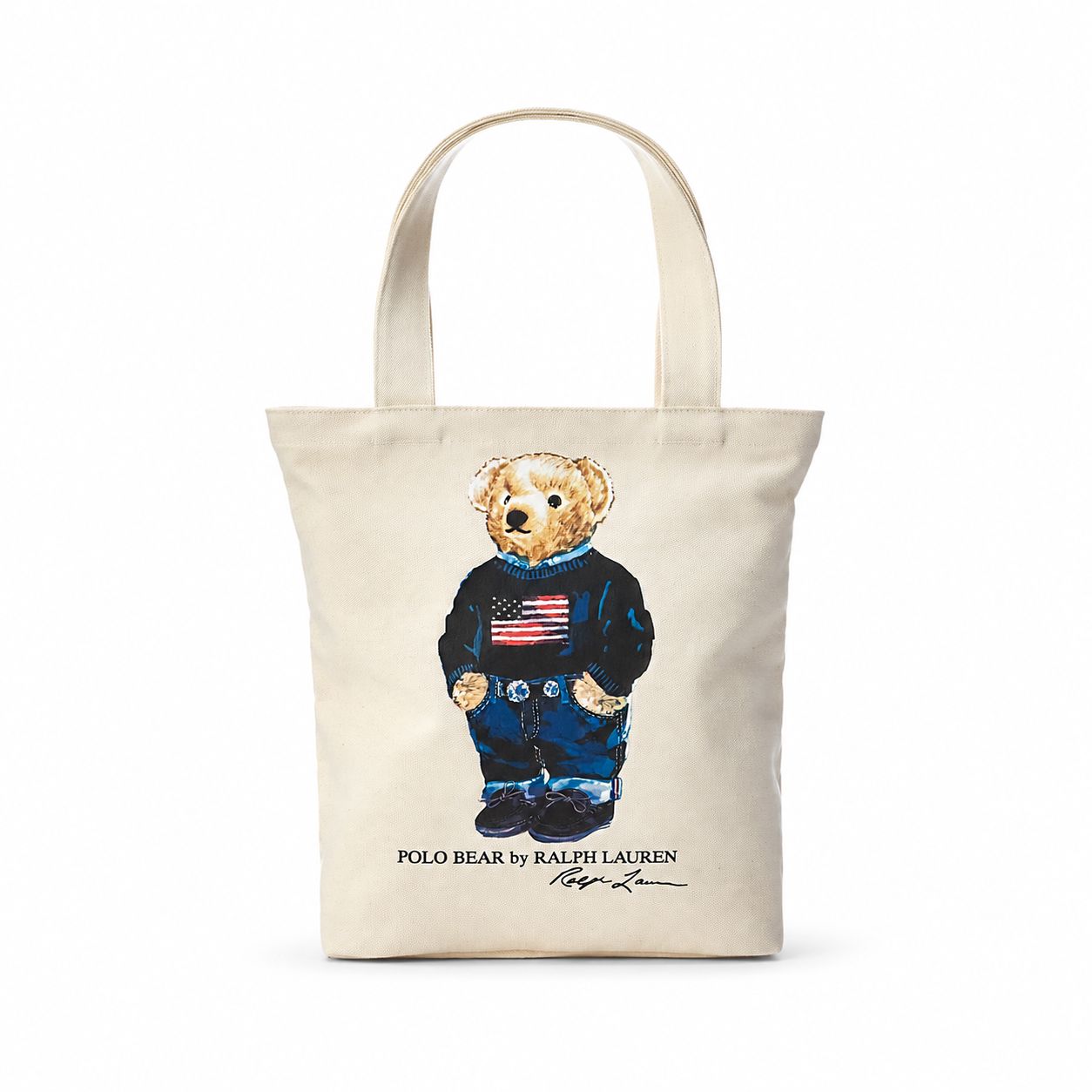 RL Polo Bear Cotton-Canvas Bag