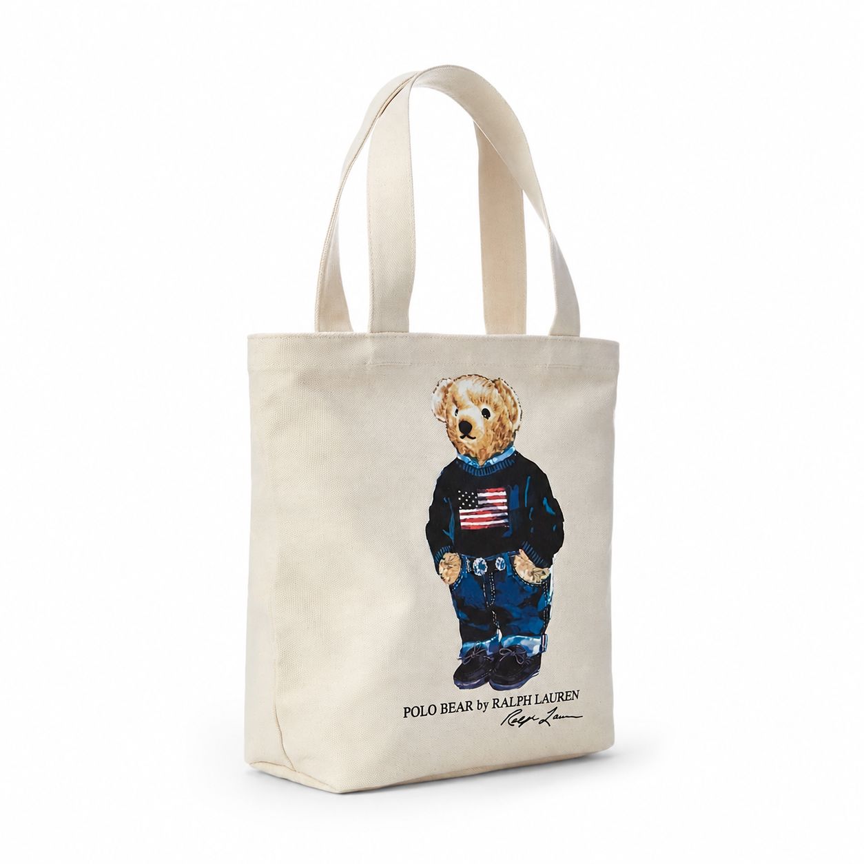 RL Polo Bear Cotton-Canvas Bag