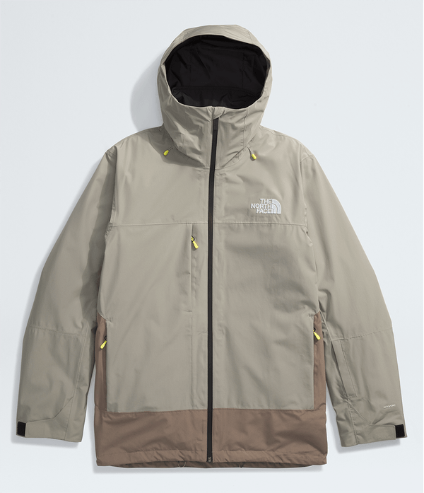 TNF Herrenjacke Thermoball Eco Snow Triclimate Clay Grey/TNF Black