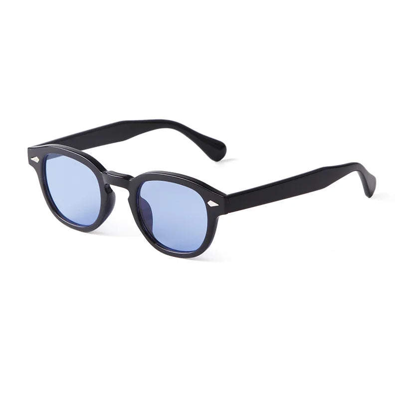 SOLARI® Retro Shell Round Rivet Sunglasses