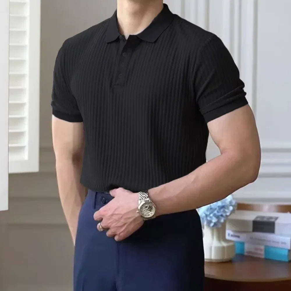 FLORIANI® Slim Fit Stretch Polo Shirt