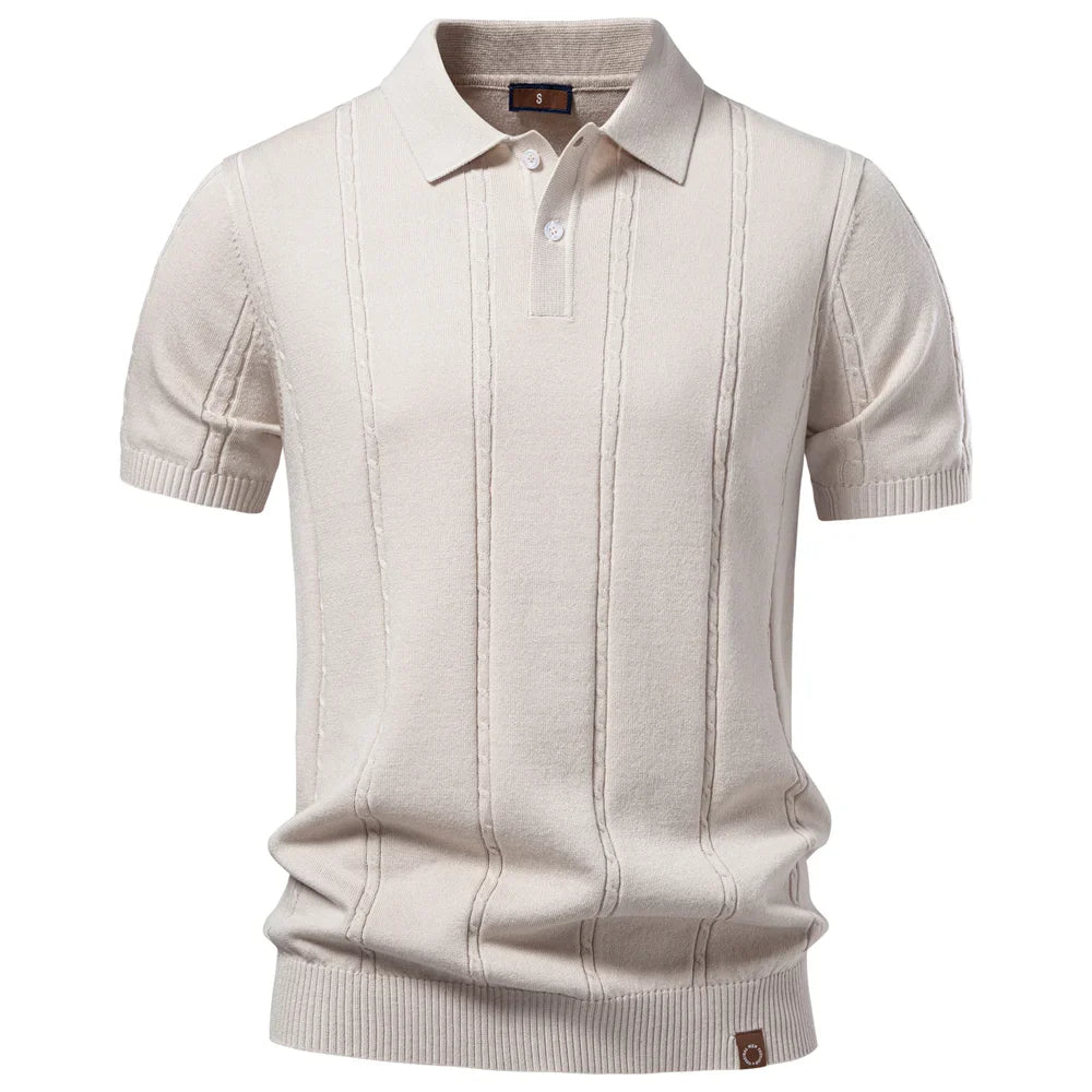 SESTIERE® Cool Silk Knit Golf Polo – Old Money Edition