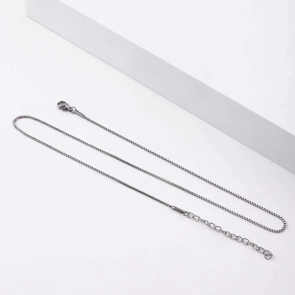 AURENTIS® Gold Box Chain Stainless Steel Necklace
