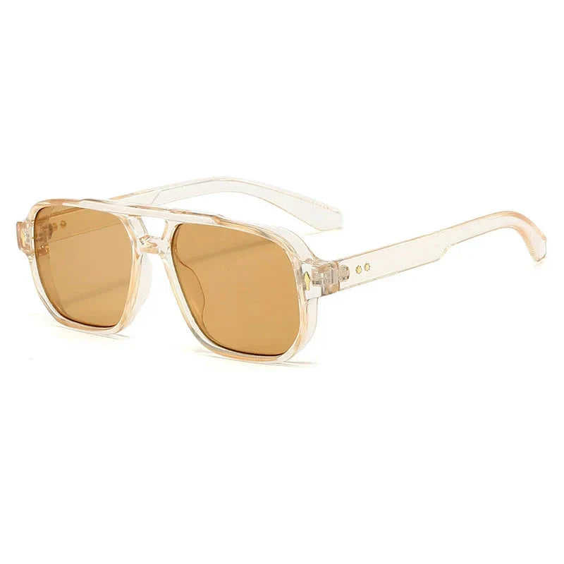 STIRLING® Square Tortoiseshell Preppy Sunglasses