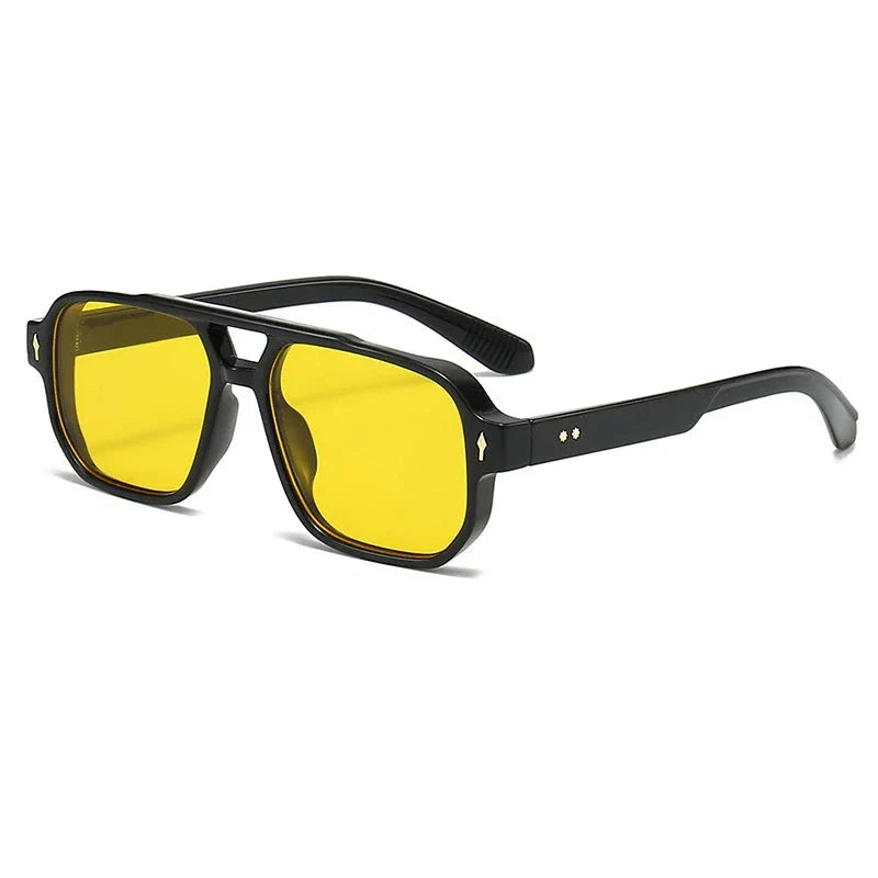 STIRLING® Square Tortoiseshell Preppy Sunglasses