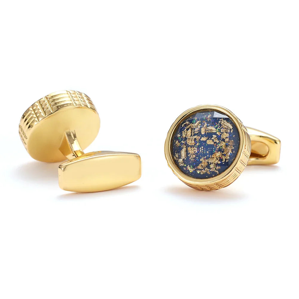 IMPERIALI® Round World Map Cufflinks – Tuxedo Edition