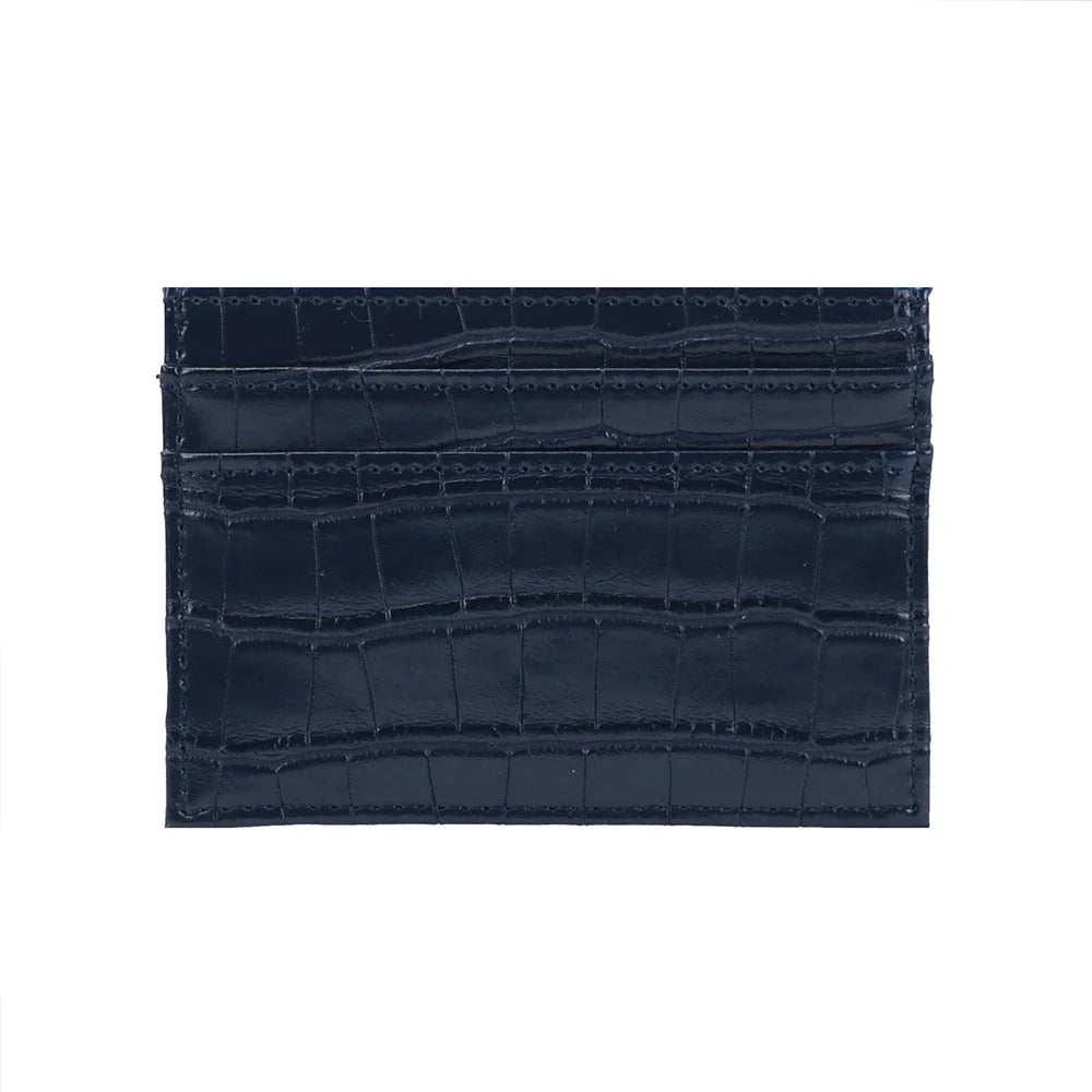NERO® Croco-Embossed PU Leather Card Wallet