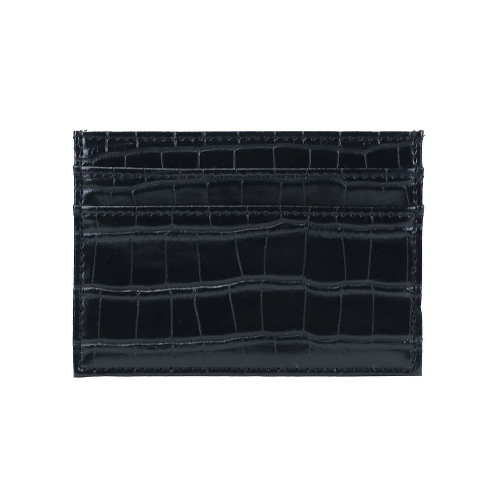 NERO® Croco-Embossed PU Leather Card Wallet