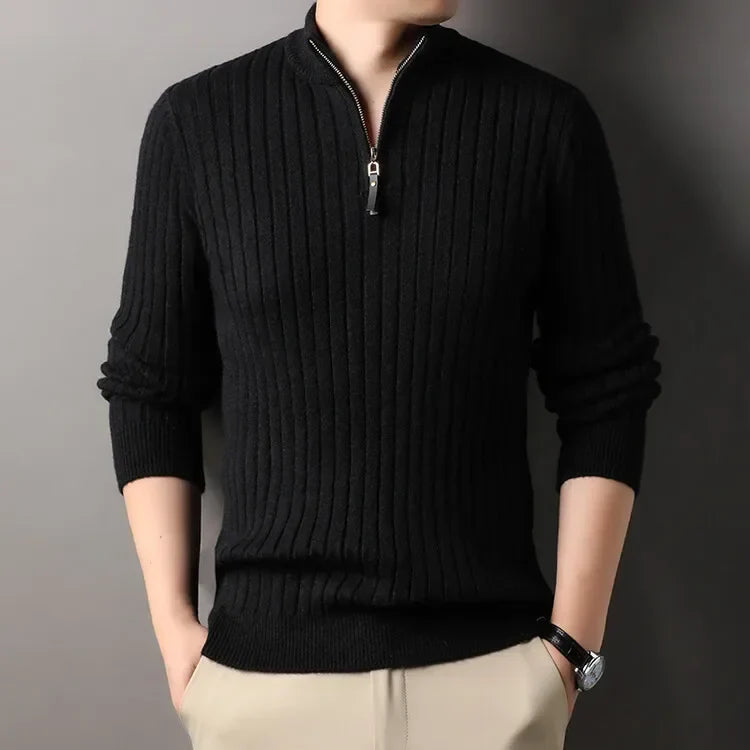 COMO® Sweater – Quarter-Zip Turtleneck Edition