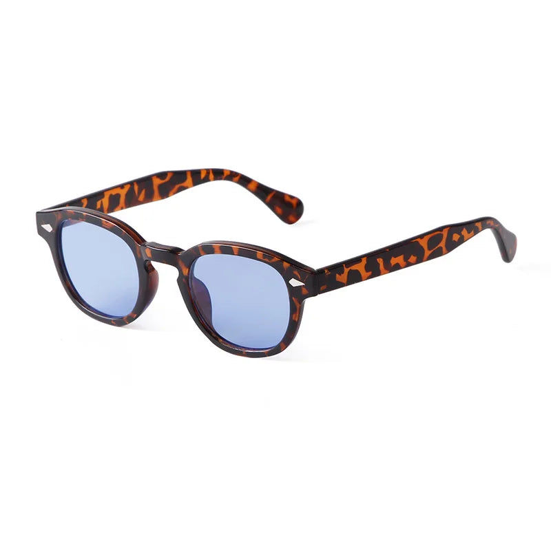 SOLARI® Retro Shell Round Rivet Sunglasses