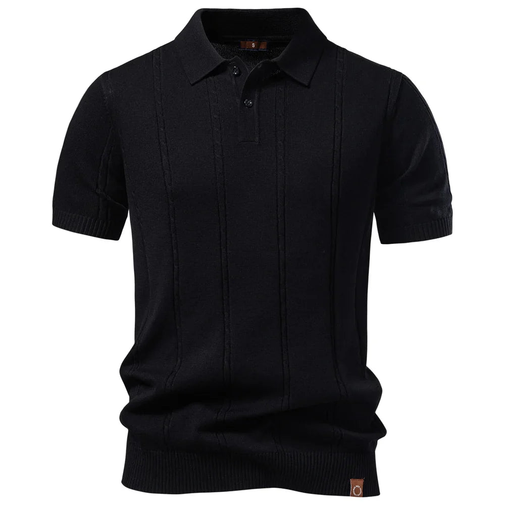 SESTIERE® Cool Silk Knit Golf Polo – Old Money Edition