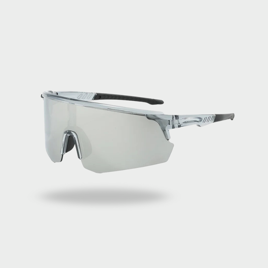 RUNNR Sports Sunglasses — UV400 Protection · Anti-Fog · Mirrored Wraparound Lens