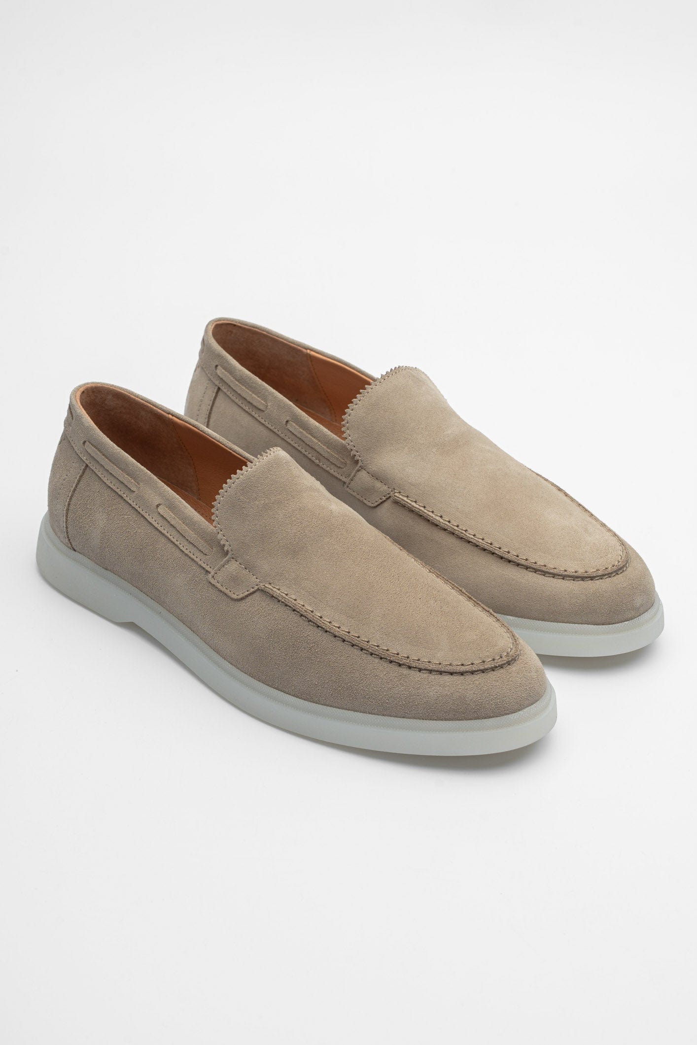 SUEDE LOAFER - BEIGE