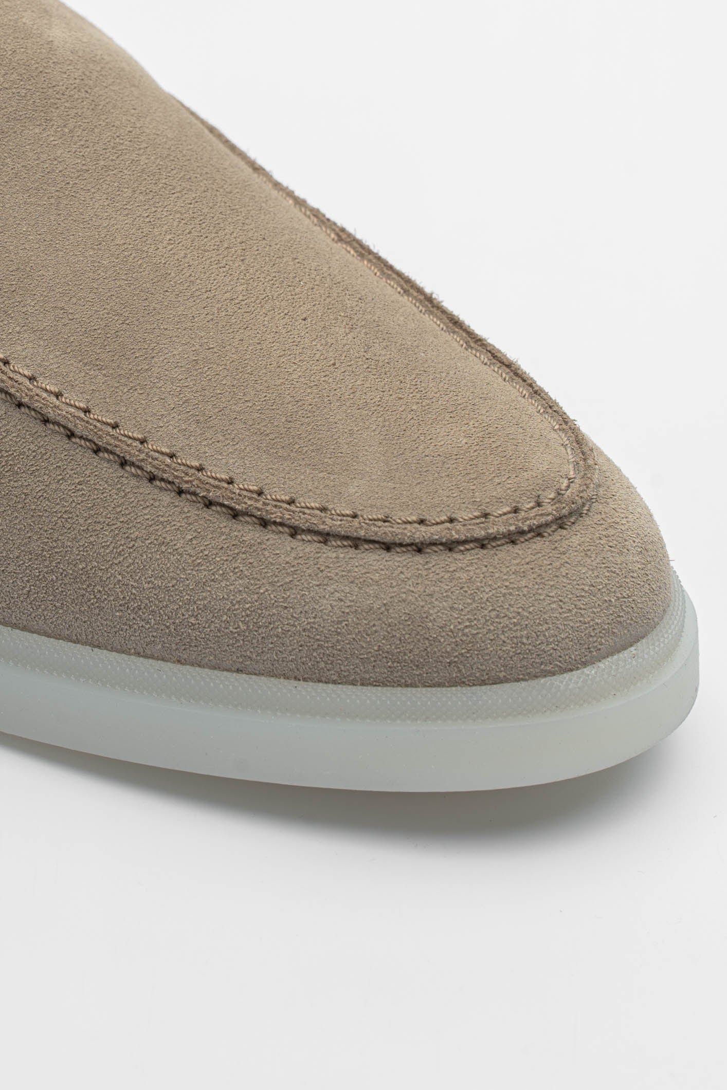 SUEDE LOAFER - BEIGE