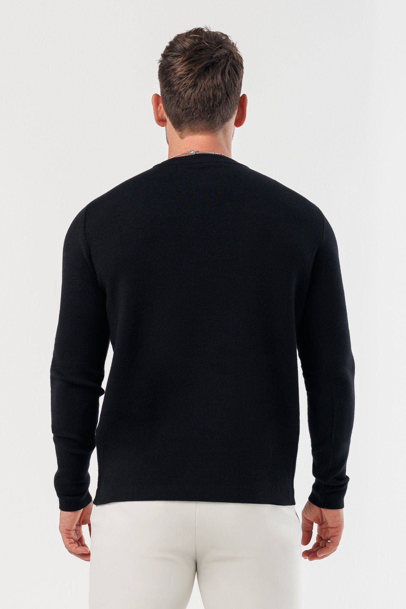 LUXE KNIT SWEATER - BLACK