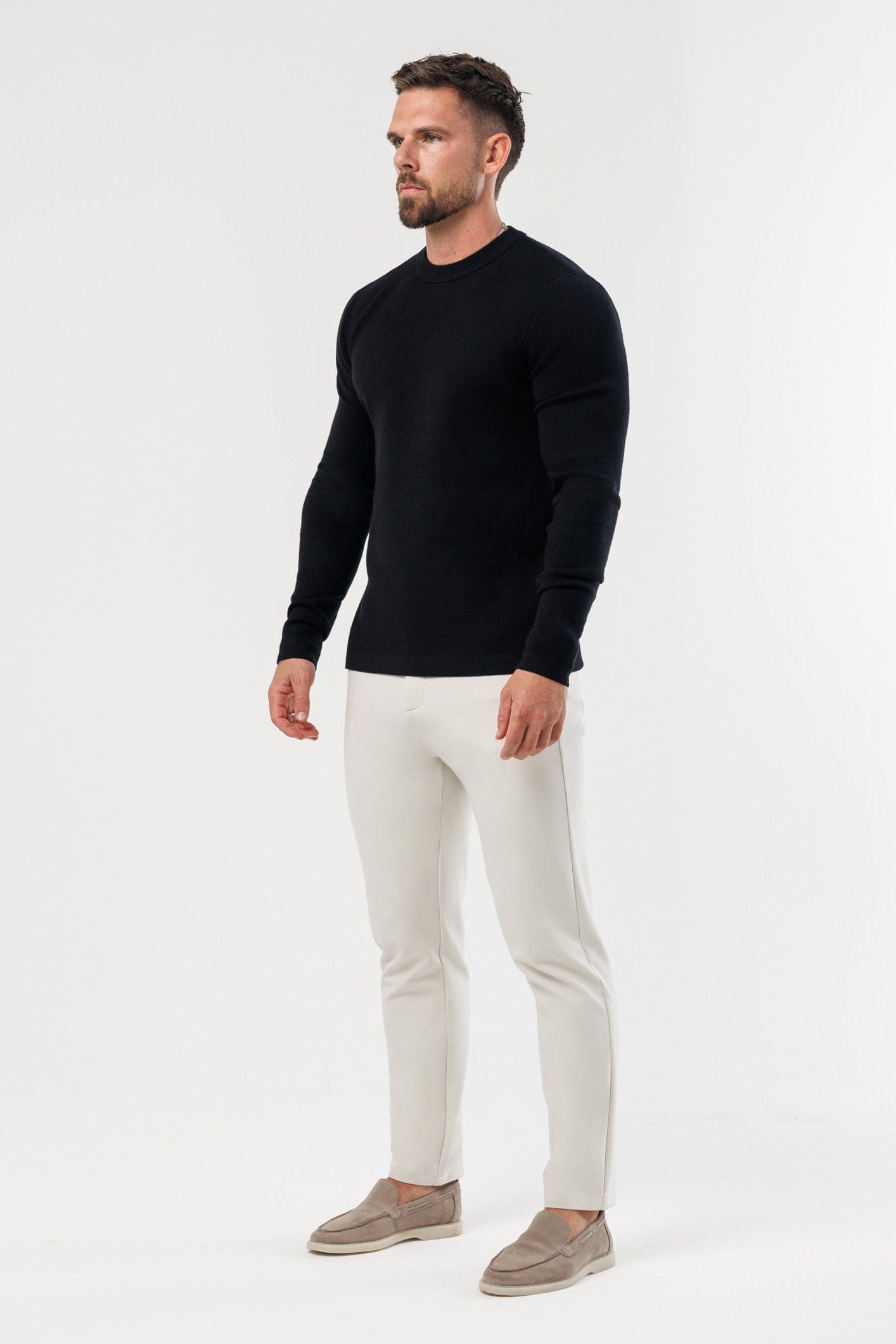 LUXE KNIT SWEATER - BLACK