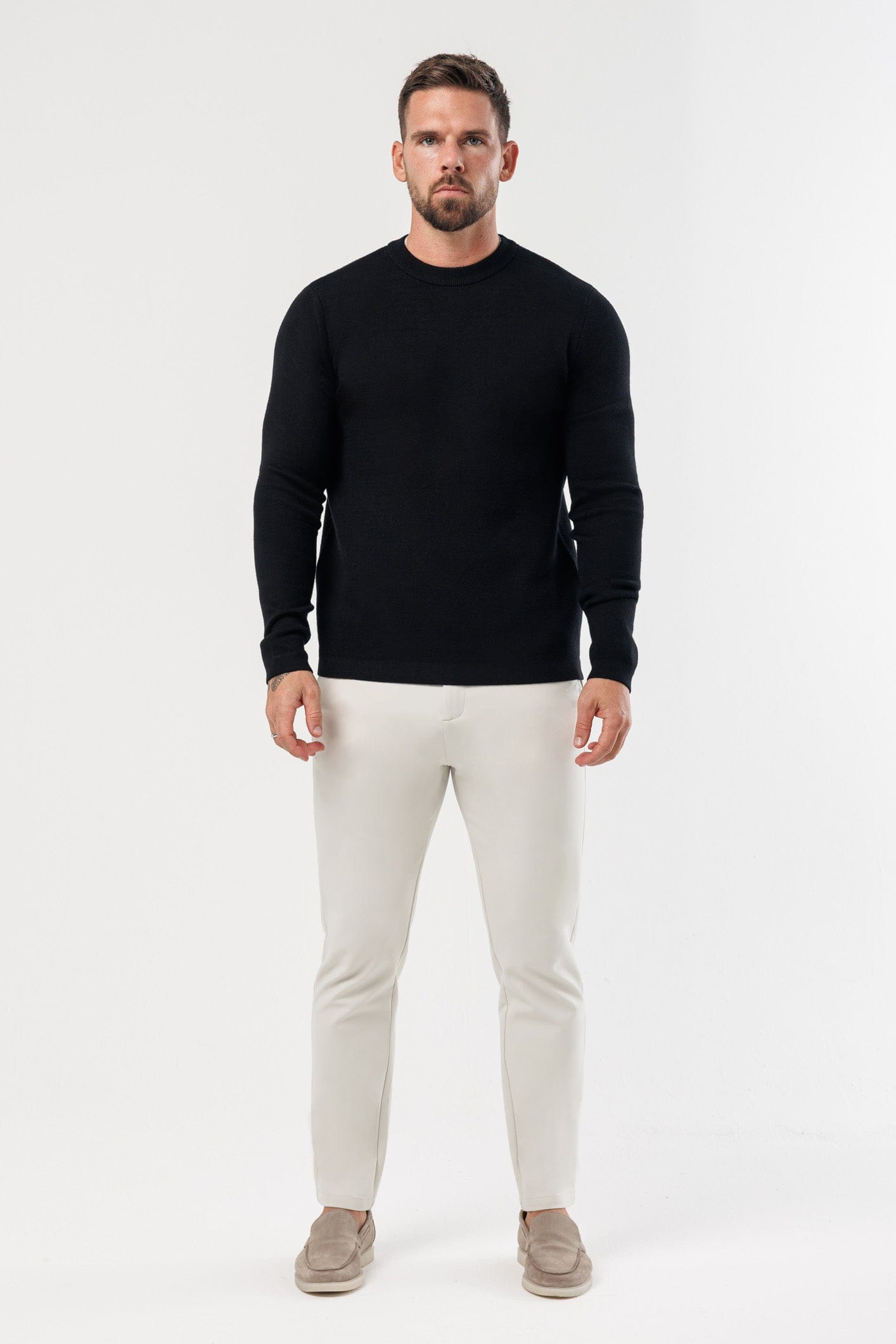 LUXE KNIT SWEATER - BLACK