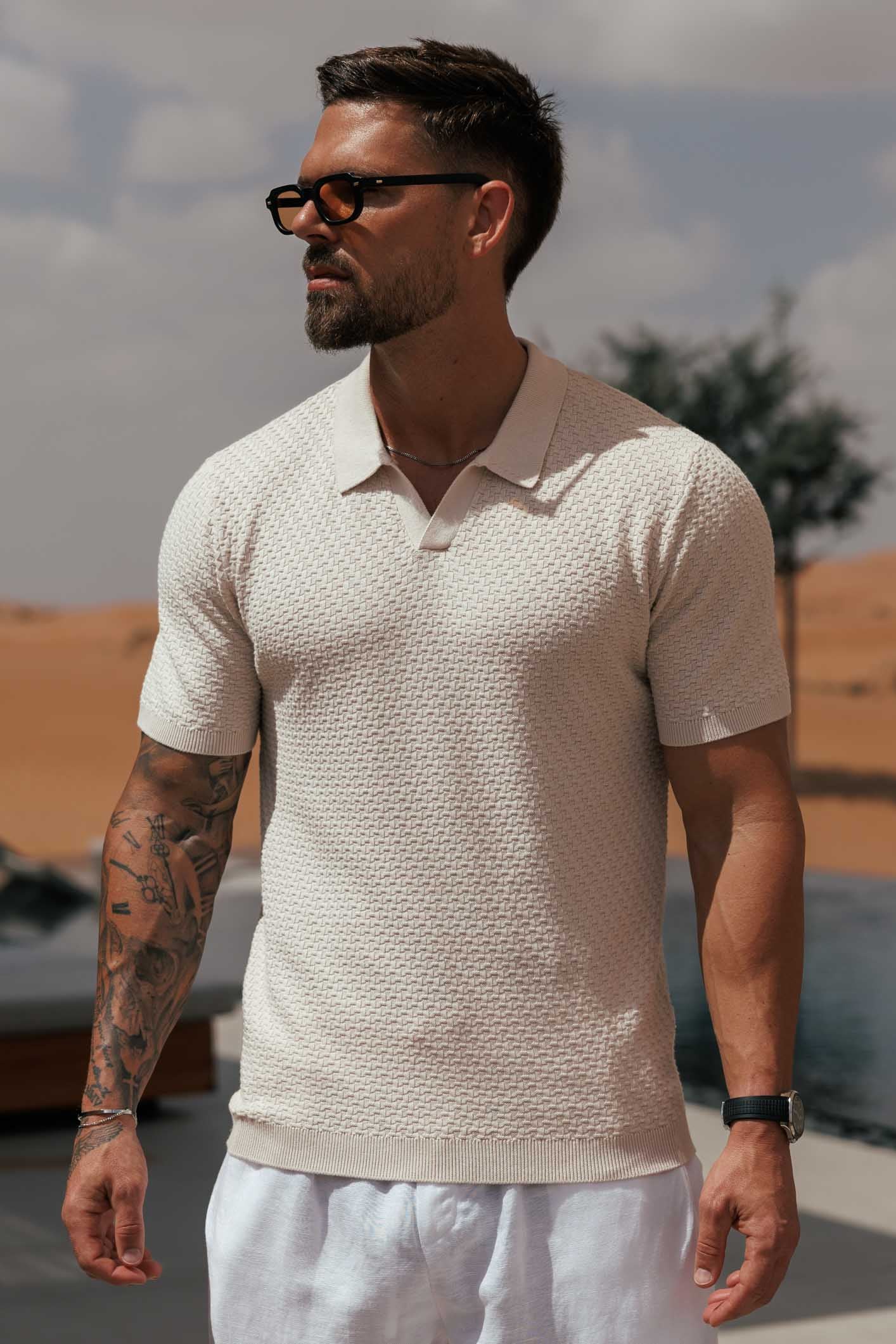 NOIR POLO - CREAM