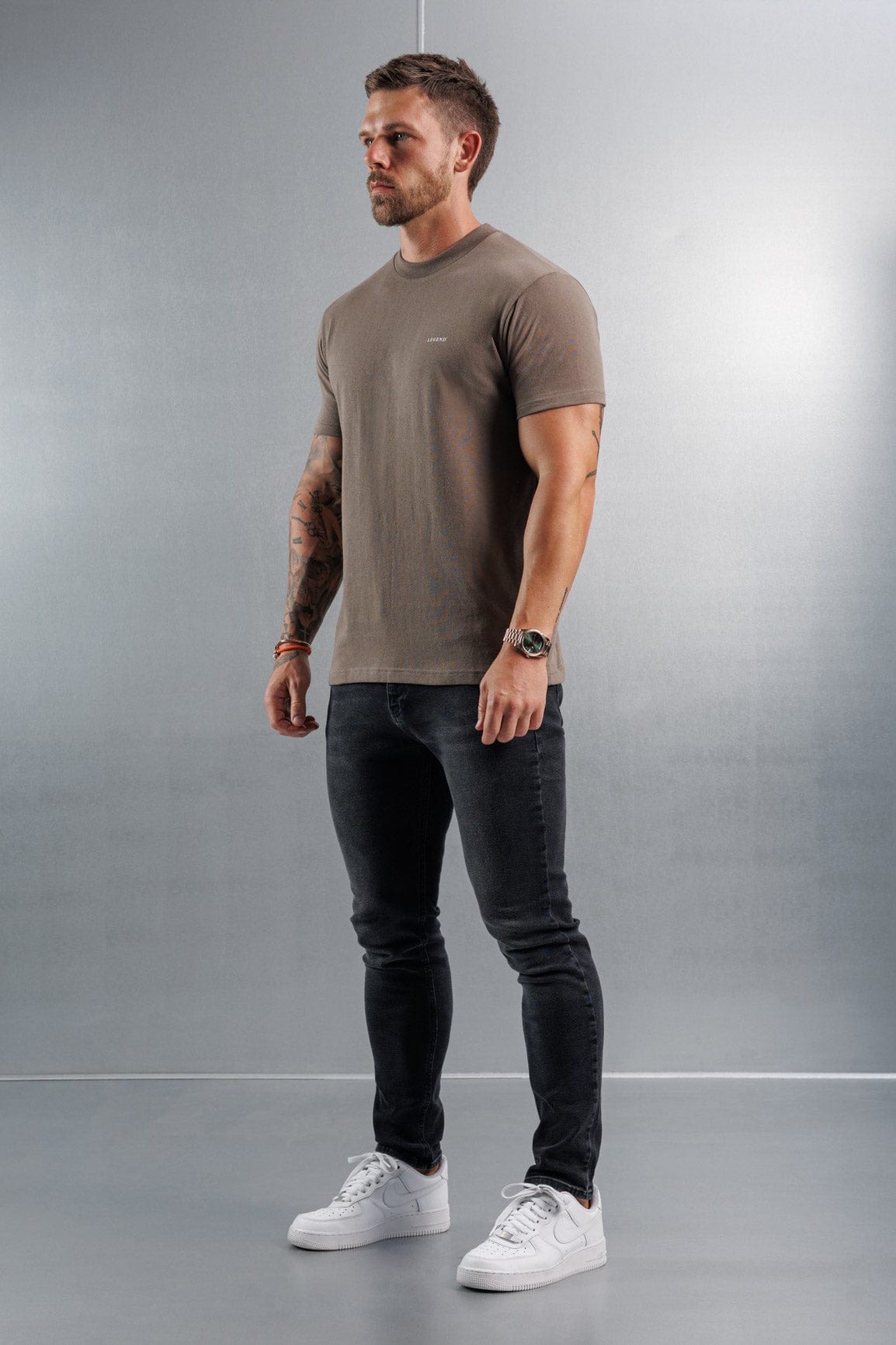 PREMIUM BASICS T-SHIRT (NO LOGO) - MOCHA