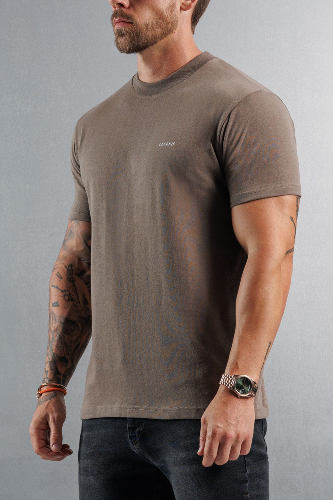 PREMIUM BASICS T-SHIRT (NO LOGO) - MOCHA