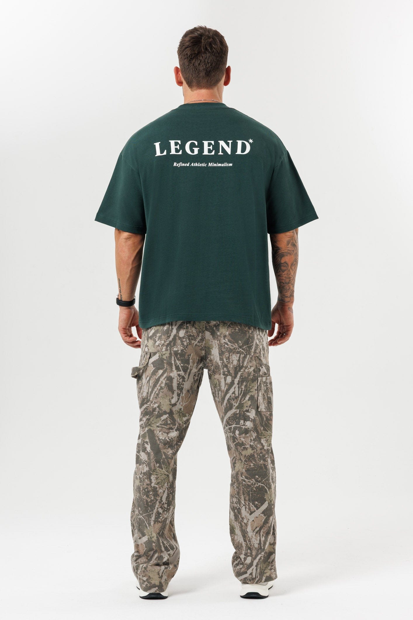 PRINT OVERSIZED T-SHIRT - GREEN
