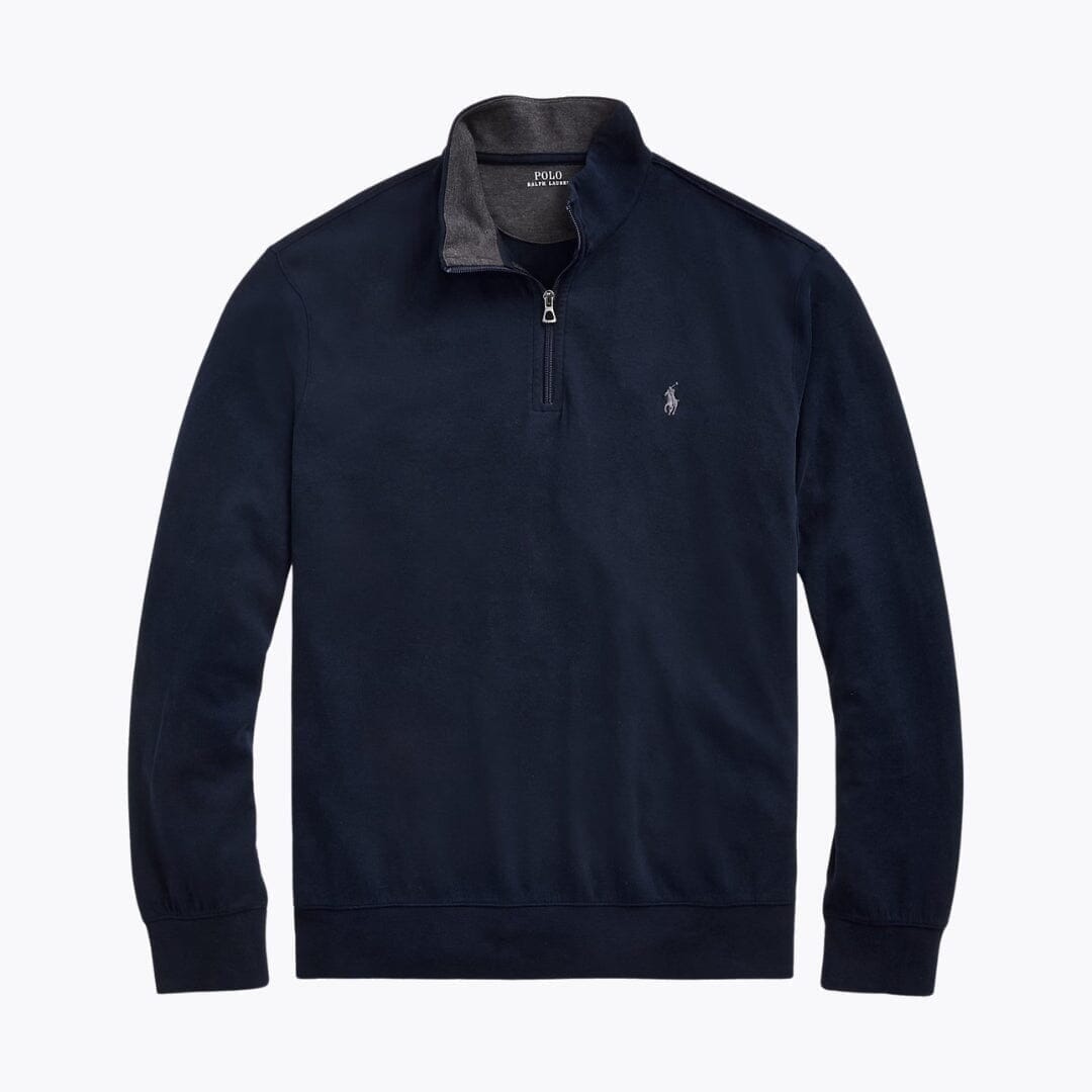 RL Luxury Jersey Sweater with Quarter Zip