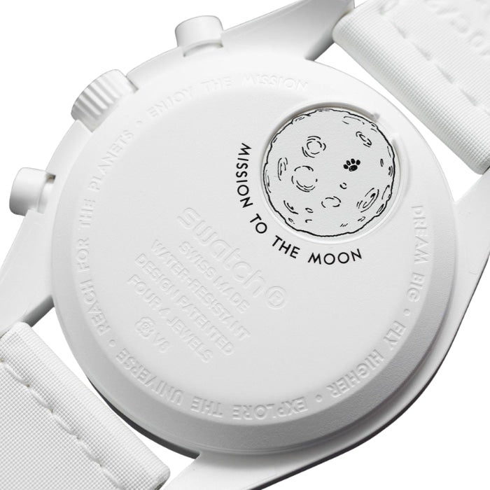 OM x SW Speedmaster Moonswatch "mission to the Moonphase – Full Moon" Chronograph