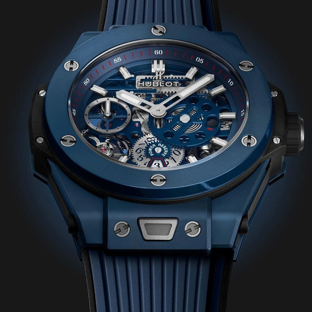 HUB Big Bang MECA-10 Ceramic Blue 45mm Men's Chronograph
