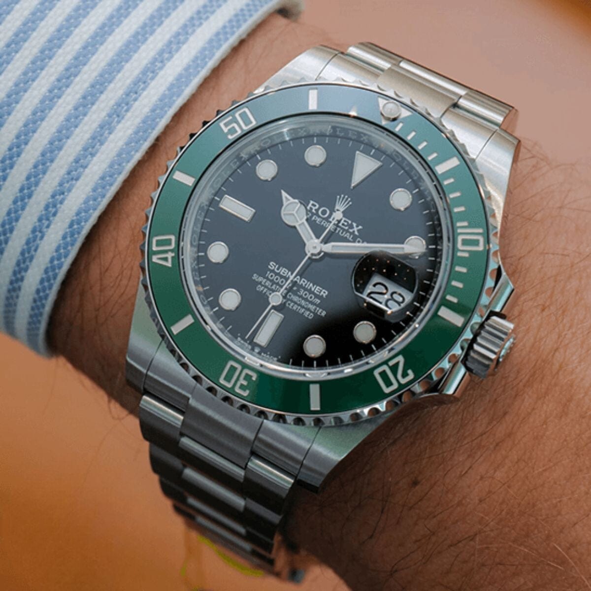 RX Submariner 126610LV "kermit" Men's Wristwatch