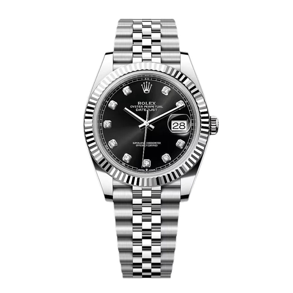 RX Datejust Diamond Black Dial Jubilee 41mm
